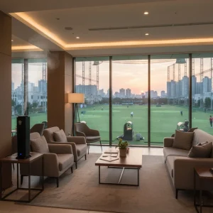 ruang tunggu golf driving range